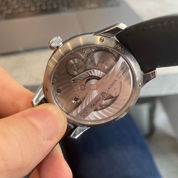 *SOLD* Maurice Lacroix Masterpiece Moonohase Retrograde - Picture 8 of 11